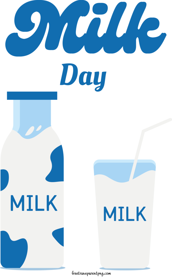 Free Holidays World Milk Day Milk Glass For World Milk Day Clipart Transparent Background