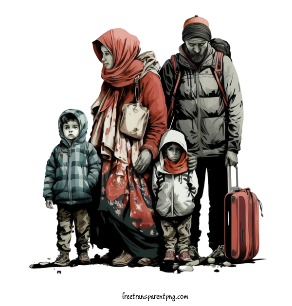 Free Holidays World Refugee Day People Refugees For World Refugee Day Clipart Transparent Background