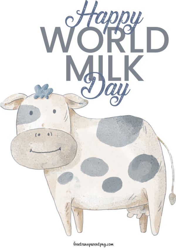 Free Holidays World Milk Day Happy World For World Milk Day Clipart Transparent Background