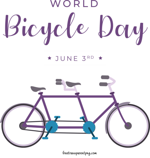Free Holidays World Bicycle Day World Bike For World Bicycle Day Clipart Transparent Background