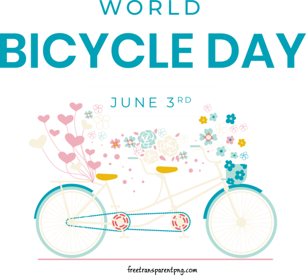 Free Holidays World Bicycle Day World Bicycle Day Bike Day For World Bicycle Day Clipart Transparent Background