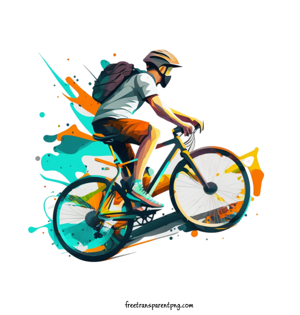 Free Holidays World Bicycle Day Bicycle Bicyclist For World Bicycle Day Clipart Transparent Background