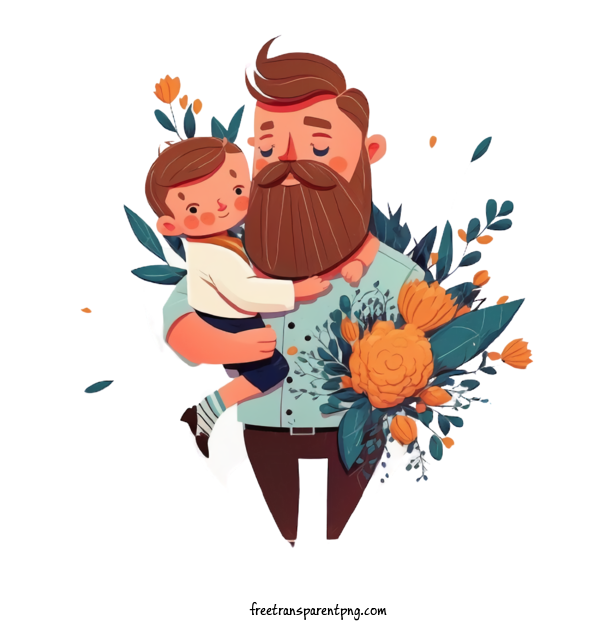Free Holidays Father And Son Father And Kid Father And Child For Fathers Day Clipart Transparent Background