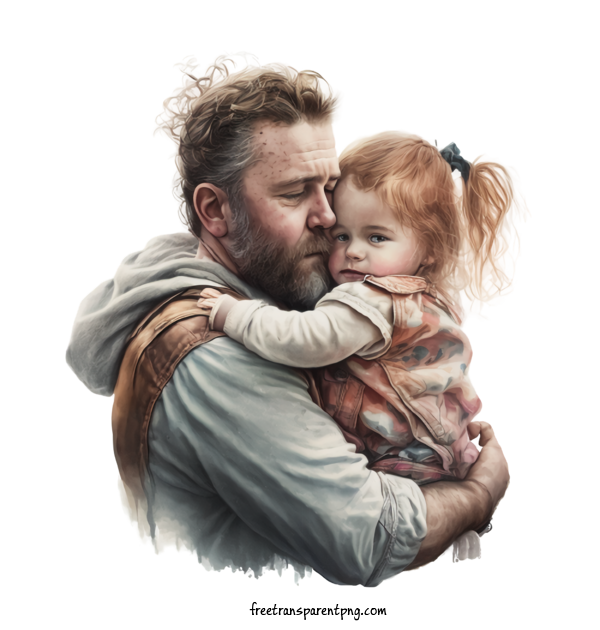 Free Holidays Father And Daughter Father And Kid Father And Child For Fathers Day Clipart Transparent Background