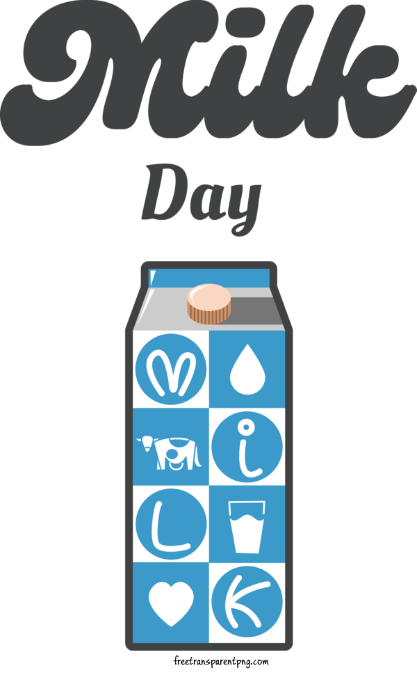 Free Holidays World Milk Day Milk Bottle For World Milk Day Clipart Transparent Background