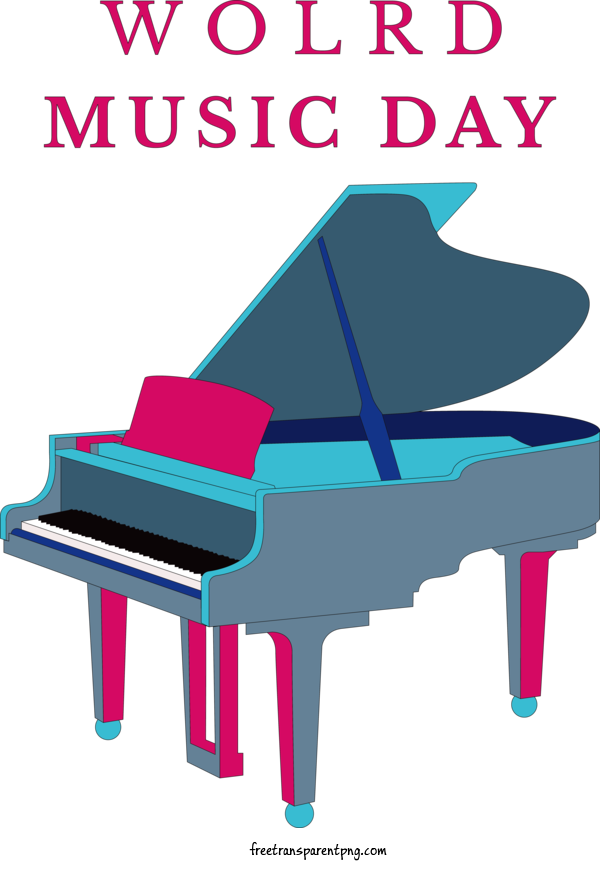 Free Holidays World Music Day Piano Music For World Music Day Clipart Transparent Background