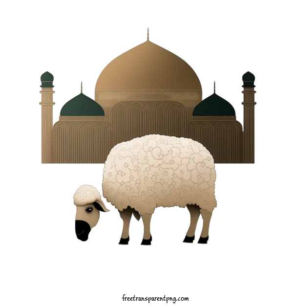 Free Holidays Eid Al Adha Mosque Camel For Eid Al Adha Clipart Transparent Background