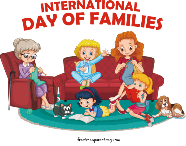 Free Holidays Family Day Family People For Family Day Clipart Transparent Background