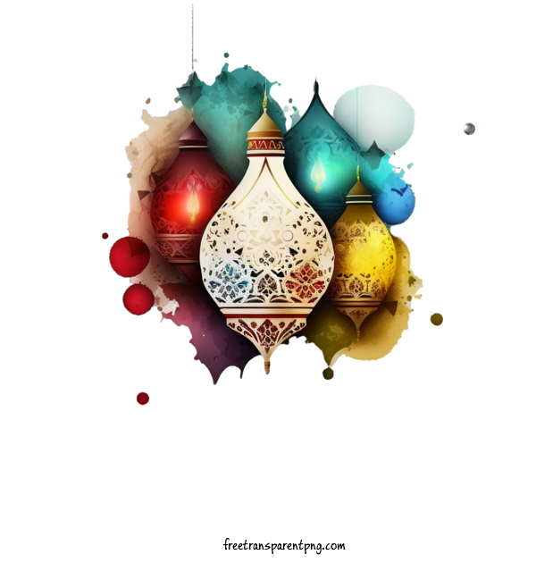 Free Holidays Eid Al Adha Islamic Art Colorful For Eid Al Adha Clipart Transparent Background