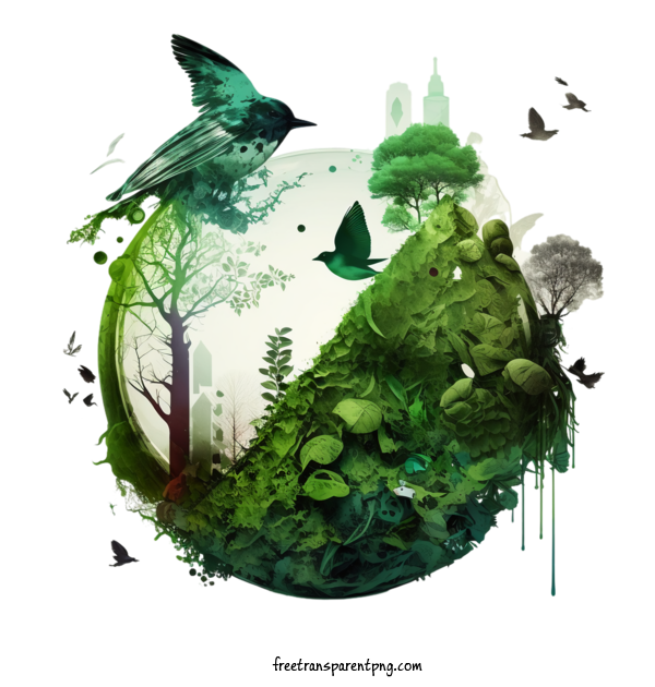 Free Holidays World Environment Day Green Earth Eco   Friendly For World Environment Day Clipart Transparent Background