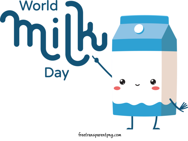 Free Holidays World Milk Day World Milk Day Milk For World Milk Day Clipart Transparent Background