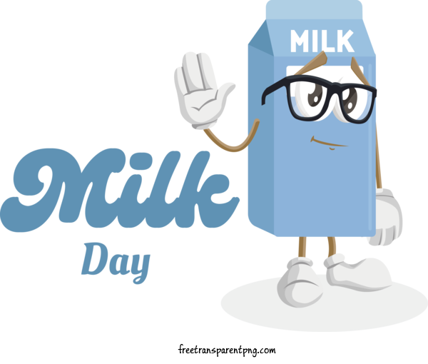 Free Holidays World Milk Day Milk Carton For World Milk Day Clipart Transparent Background