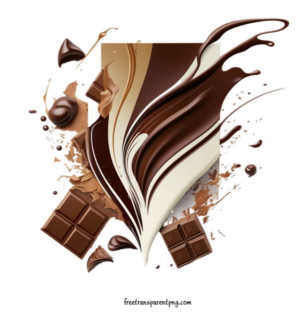 Free Holidays International Chocolate Day Chocolate Melting For International Chocolate Day Clipart Transparent Background