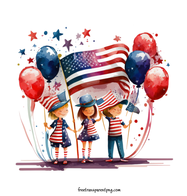 Free Holidays Fourth Of July 4th Of July United States Independence Day For Fourth Of July Clipart Transparent Background