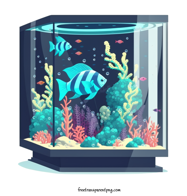 Free Animals Striped Fish Tropical Fish Aquarium For Fish Clipart Transparent Background
