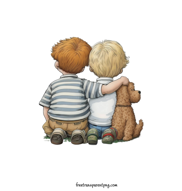 Free Holidays Friendship Day Best Friends Brother For Friendship Day Clipart Transparent Background