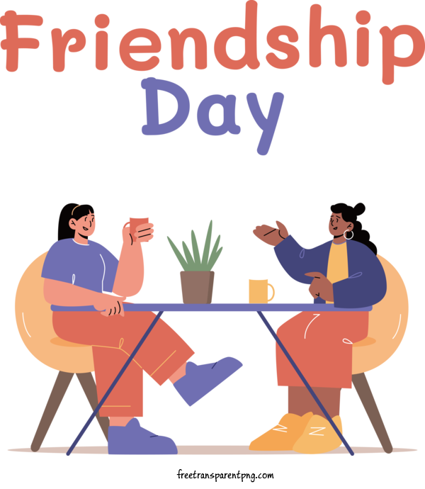 Free Holidays Friendship Day Friendship Socializing For Friendship Day Clipart Transparent Background