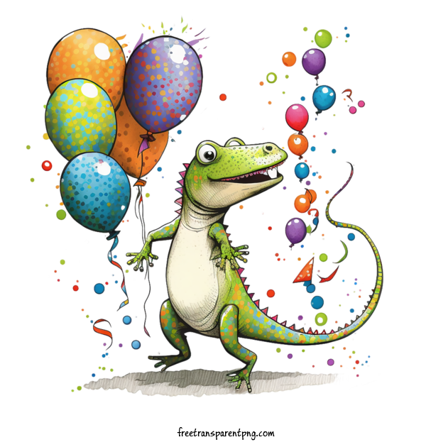Free Holidays World Lizard Day Alligator Party For World Lizard Day Clipart Transparent Background