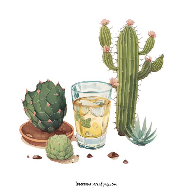 Free Holidays National Tequila Day Tequila Cactus For National Tequila Day Clipart Transparent Background