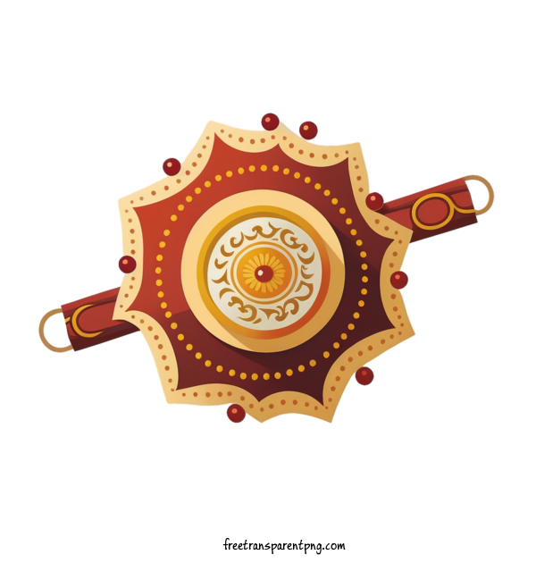 Free Holidays Raksha Bandhan Ornate Decorative For Raksha Bandhan Clipart Transparent Background