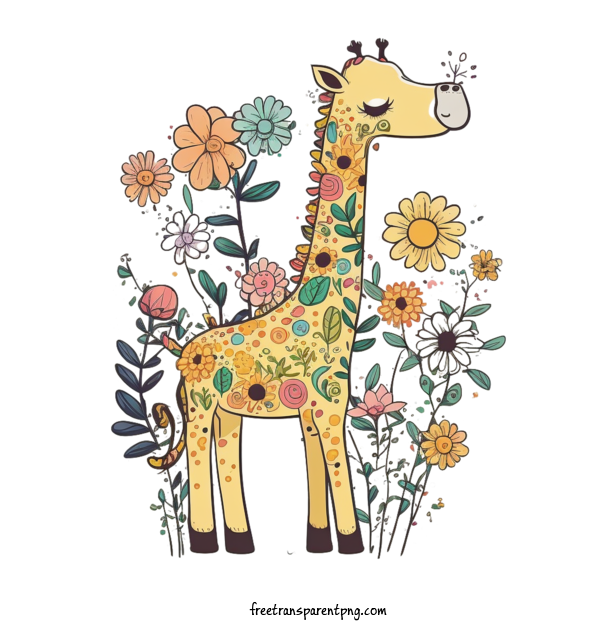 Free Animals Giraffe Doodle Giraffe Cute Giraffe For Giraffe Clipart Transparent Background