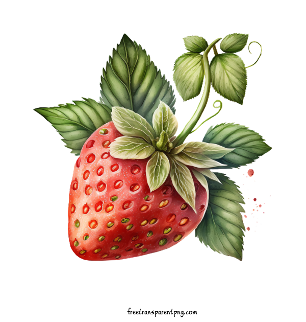 Free Food Watercolor Strawberry Strawberry Strawberry For Fruit Clipart Transparent Background