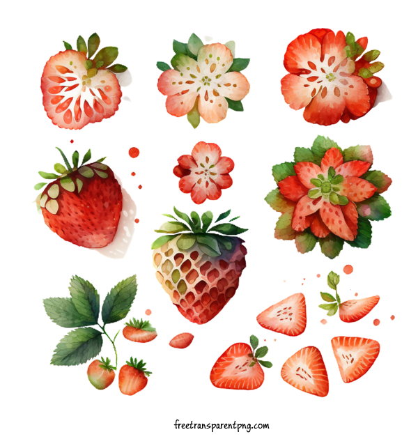 Free Food Strawberry Fruit Strawberry For Fruit Clipart Transparent Background