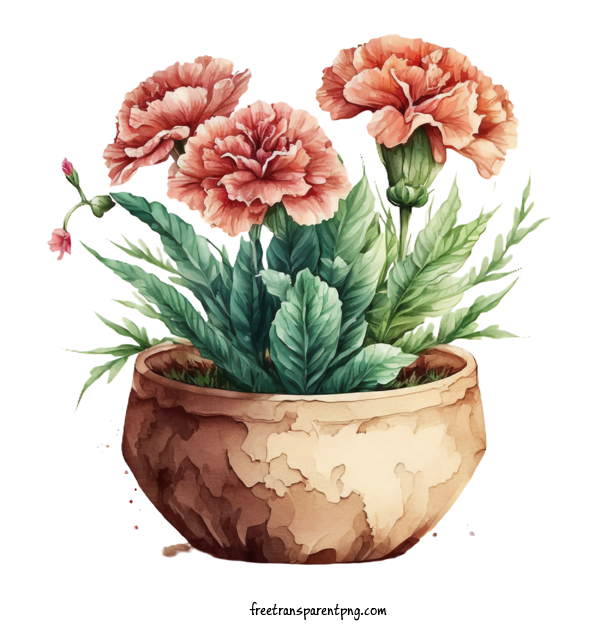 Free Flowers Carnations Watercolor Carnations Flower For Carnation Clipart Transparent Background