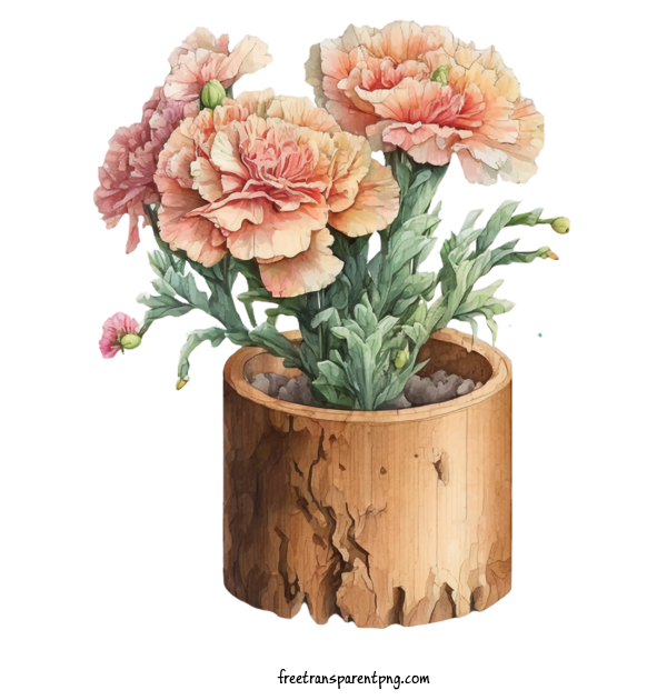 Free Flowers Carnations Watercolor Carnations Potted Plants For Carnation Clipart Transparent Background
