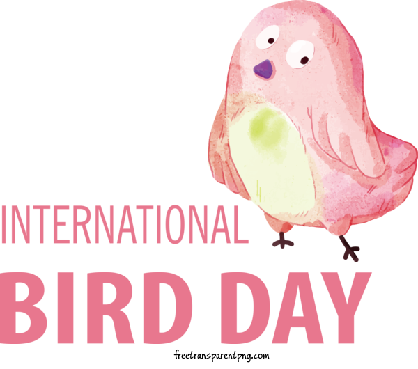 Free Holidays Bird Day International Bird Day For International Bird Day Clipart Transparent Background