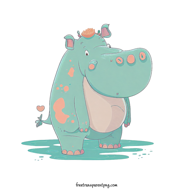 Free Animals Hippo Cartoon Hippo For Hippo Clipart Transparent Background