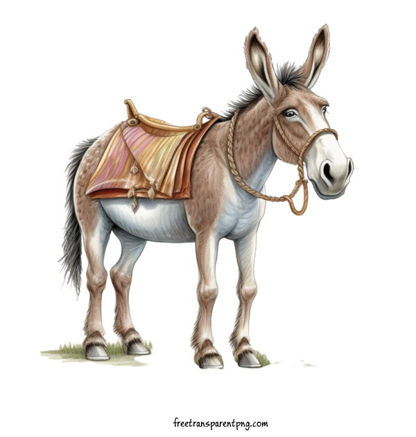Free Animals Donkey Cartoon Donkey Horse For Donkey Clipart Transparent Background