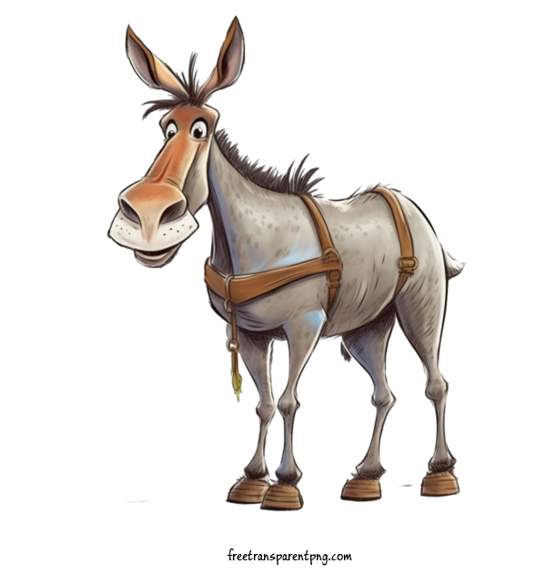 Free Animals Donkey Cartoon Donkey Brown For Donkey Clipart Transparent Background
