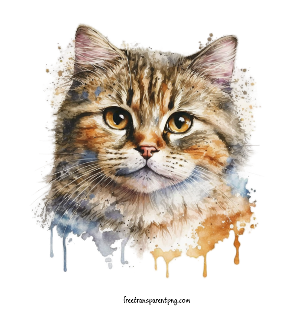 Free Animals Cat Watercolor Cat Cat For Cat Clipart Transparent Background