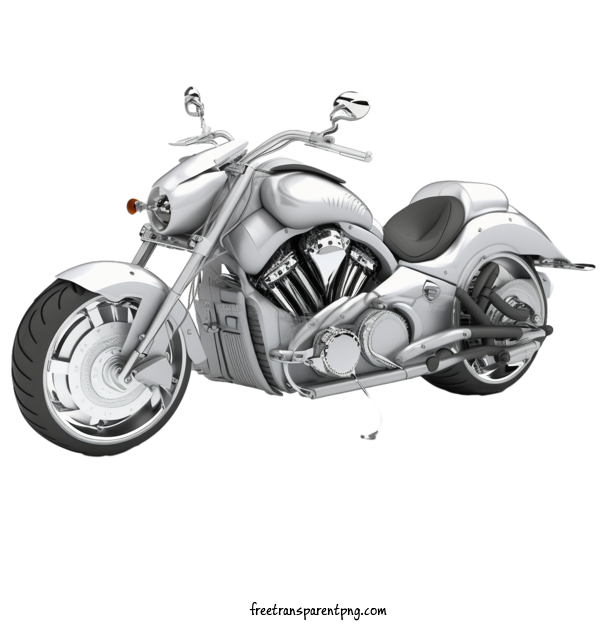 Free Transportation Motorcycle Motorcycle Silver For Motorcycle Clipart Transparent Background
