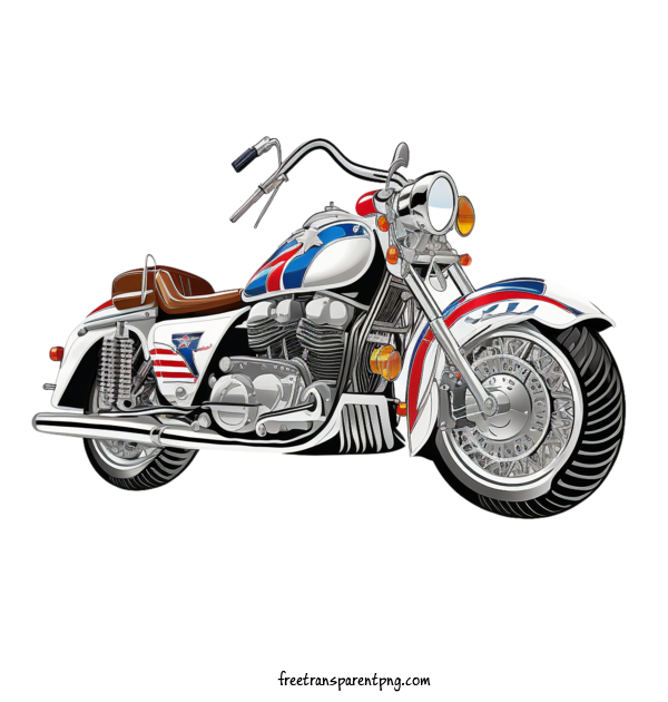 Free Transportation Motorcycle Motorcycle Patriotic For Motorcycle Clipart Transparent Background