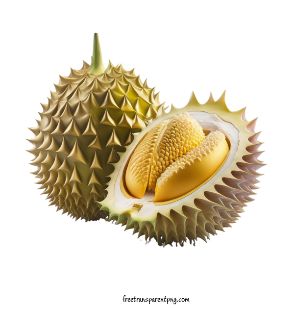 Free Food Durian 3D Durian Fruit For Fruit Clipart Transparent Background