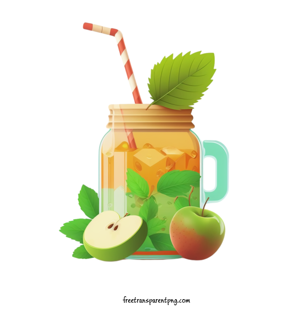 Free Drink Apple Juice Mason Jar Apple Juice For Juice Clipart Transparent Background
