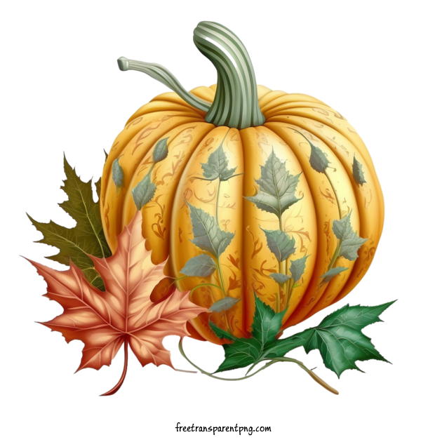 Free Food Pumpkin Fall Leaves Pumpkin For Vegetable Clipart Transparent Background