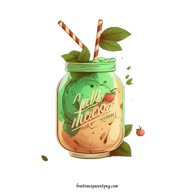 Free Drink Apple Juice Ice Cream Milkshake For Juice Clipart Transparent Background
