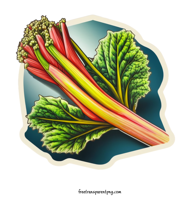 Free Food Rhubarb Strawberry Food For Vegetable Clipart Transparent Background