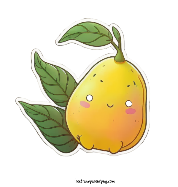 Free Food Mango Lemon Fruit For Fruit Clipart Transparent Background
