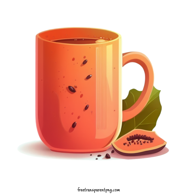 Free Drink Papaya Juice Orange Cup For Juice Clipart Transparent Background