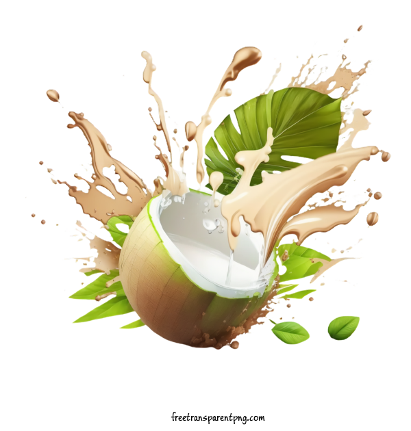 Free Food Coconut Coconut Water For Fruit Clipart Transparent Background