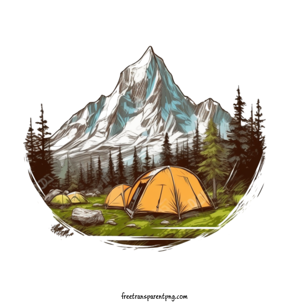 Free Activities Camping Mountain Mountain For Camping Clipart Transparent Background