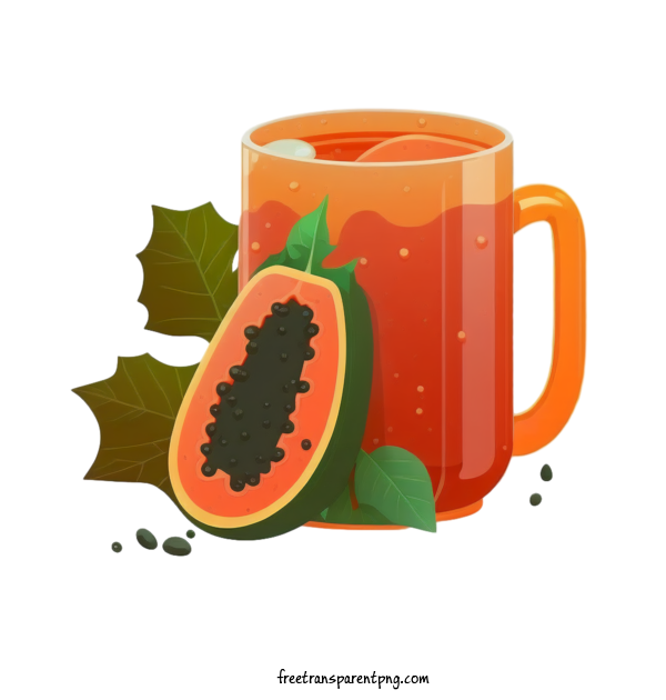 Free Drink Papaya Juice Papaya Juice For Juice Clipart Transparent Background
