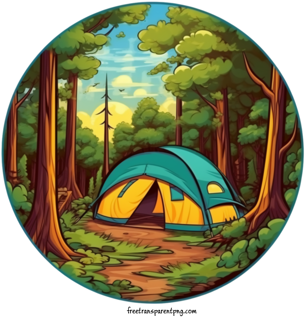 Free Activities Camping Mountain Forest For Camping Clipart Transparent Background