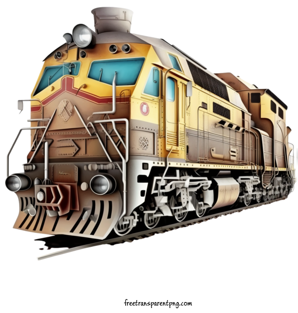 Free Transportation Train Railway Steam Engine For Train Clipart Transparent Background