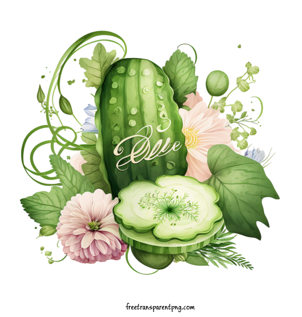 Free Food Cucumber For Vegetable Clipart Transparent Background