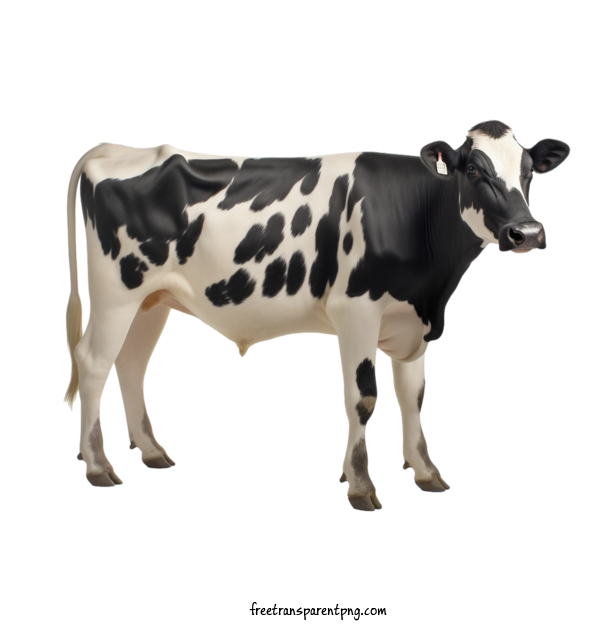 Free Animals Cow Black And White Cow For Cow Clipart Transparent Background